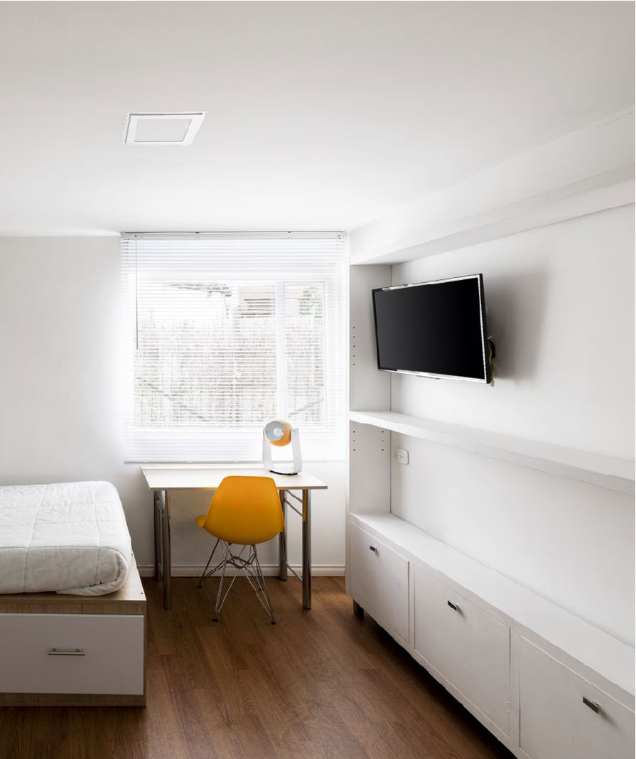 Vivienda Universitaria HUB Colombia Habitaciones